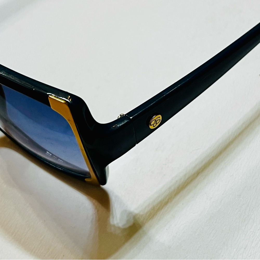 Jessica Simpson Gold and Blue Sunglasses Oversized Chic - Picture 3 of 6